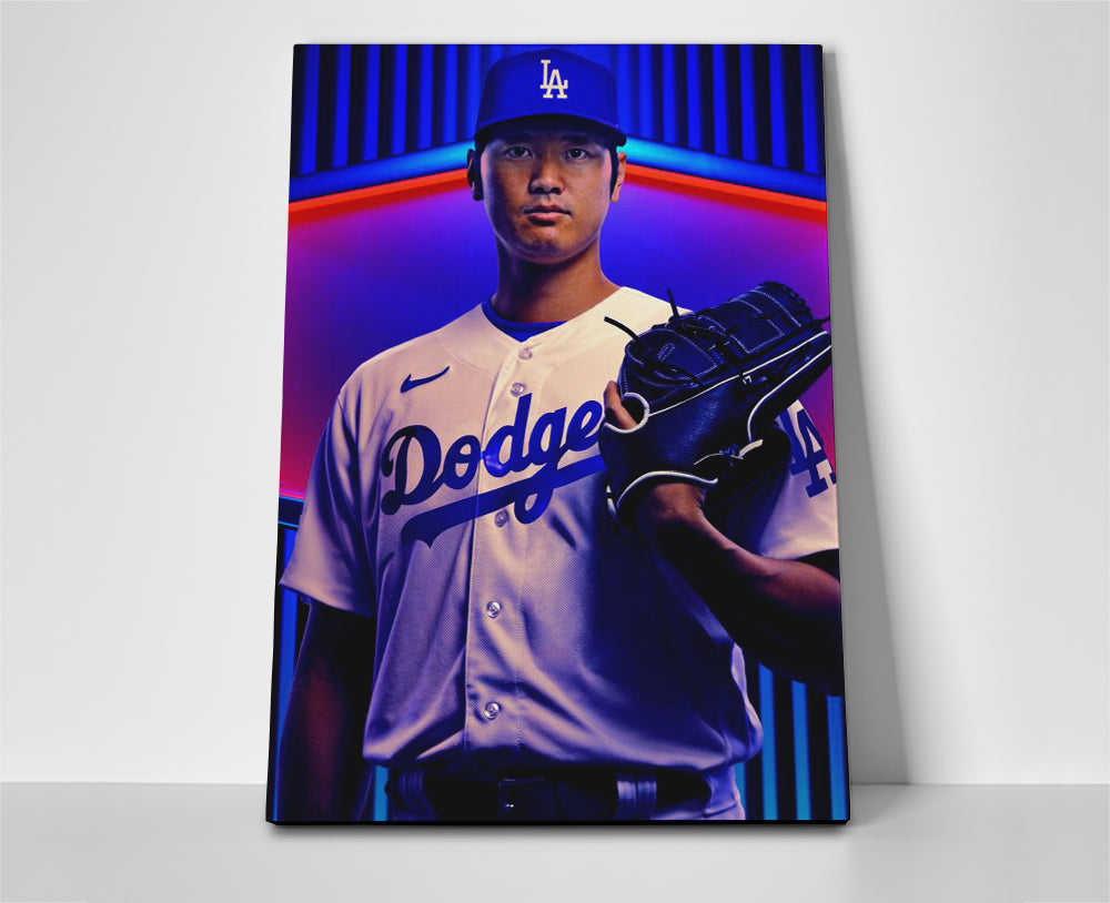 shohei ohtani poster canvas dodgers la wall art